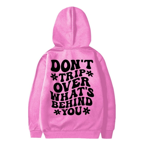 UACY Youth Letter Graphic Hoodie for Kids Boy Girl Pullover Hoodie Sweatshirt Y2K Drop Shoulder Long Sleeve Pullover Top (Pink, 9-10 Years)