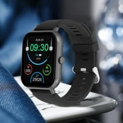 UAEBM Bluetooth Smartwatch with Call Function & Music Control - Large Screen, HD Display, Sleep Monitoring, Sports Mode, Multifunctional Features - Ideal for Sports & Daily Use Black