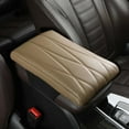 thumbnail image 1 of UAEBM Car Armrest Cushion with Memory Foam and Microfiber Leather, Waterproof Elbow Support Pad for Vehicle Center Console, Soft and Thick Automotive Armrest Cover with Mesh Style Beige, 1 of 2