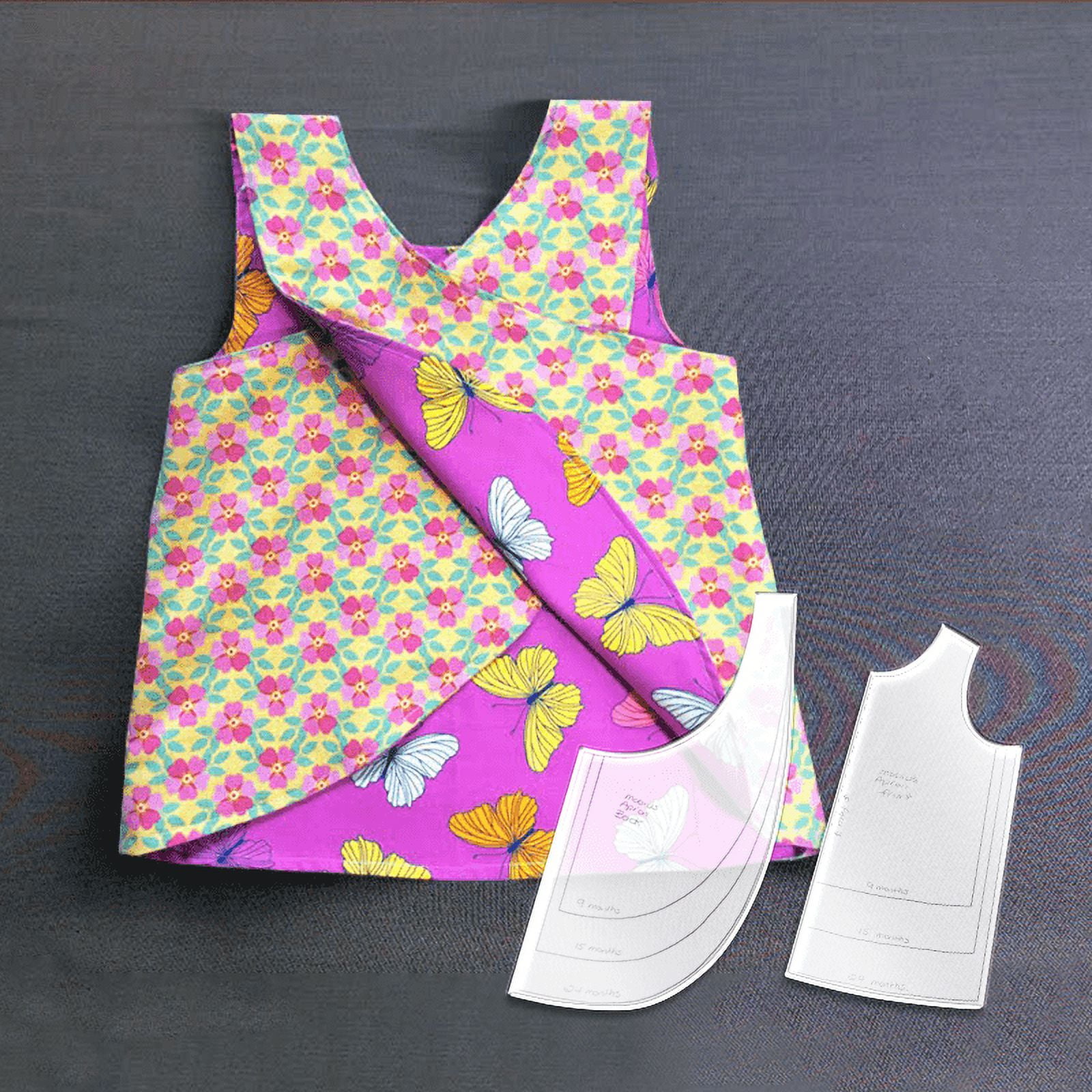UAEBM Cute Reversible Baby Clothes Template Set with Tutorial, Double