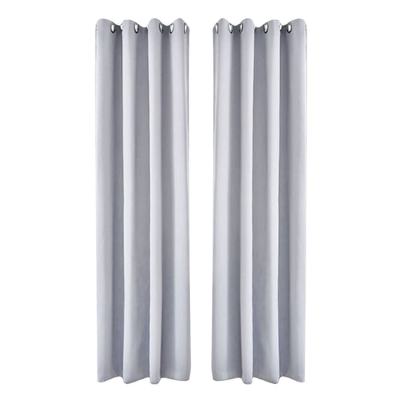 UAEBM Energy-Saving Blackout Curtains - Soundproof and Heat-Insulating Drapes with Modern Scandinavian Design for Bedroom, Living Room, and Nursery gray