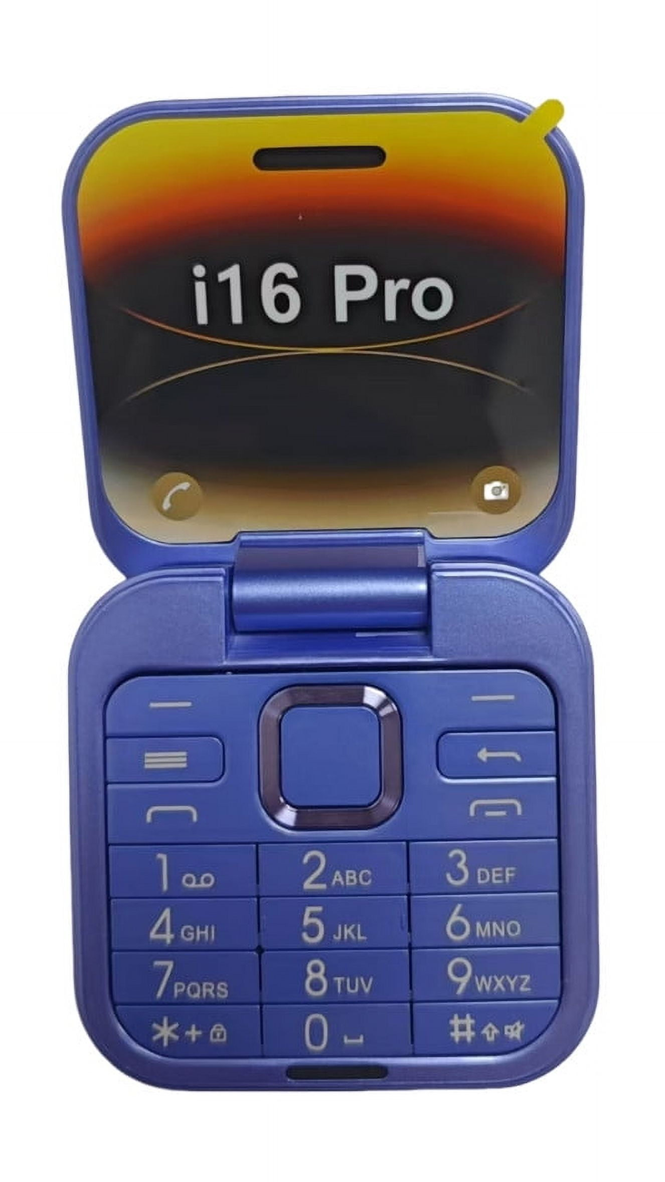 UAEBM Folding Flip Phone for Seniors - Dual SIM, Large Buttons, HD Camera, LED Light, BT & More, Mini Backup Mobile with Clear Sound & Easy Dial, Unlocked GSM Cellphone multicolor