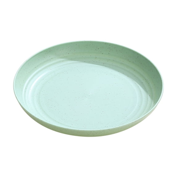 UAEBM Household Snack Platter with Non-Slip Base, Eco-Friendly Fruit and Snack Plates Set, Multipurpose Garbage Plate for Kitchen Use green