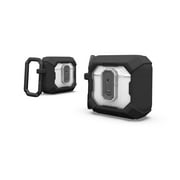 UAG AirPods (4th Gen, 2024) Protective Case with Lock Plasma, Rugged Hard Shell Military Grade Protective Cover with Secure Lock Lid & Detachable Carabiner Clip