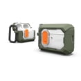 thumbnail image 1 of UAG AirPods Pro 3rd Gen Case, Rugged Military Grade Drop Proof Protective Cover with Detachable Carabiner Clip & Secure Lip Closure, Plasma Olive, 1 of 7