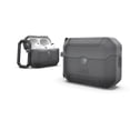thumbnail image 1 of UAG AirPods Pro 3rd Gen Case, Translucent Rugged Military Grade Drop Proof Protective Cover with Detachable Carabiner Clip & Secure Lip Closure, Scout Smoke, 1 of 9