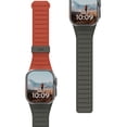 thumbnail image 1 of UAG Apple Watch Band 49/46/45/44mm Pathfinder - Silicone Double Side Reversible Magnetic Band Watch Strap for iWatch Series Ultra 2/Ultra/4-10/SE 2/SE, Olive/Rust, 1 of 9
