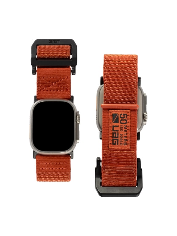 UAG Apple Watch Band 49/46/45/44mm iWatch Series Ultra 4/Ultra 3/Ultra 2/Ultra/4-12/SE3/SE2/SE Active Sport Adjustable Replacement Strap, Rust