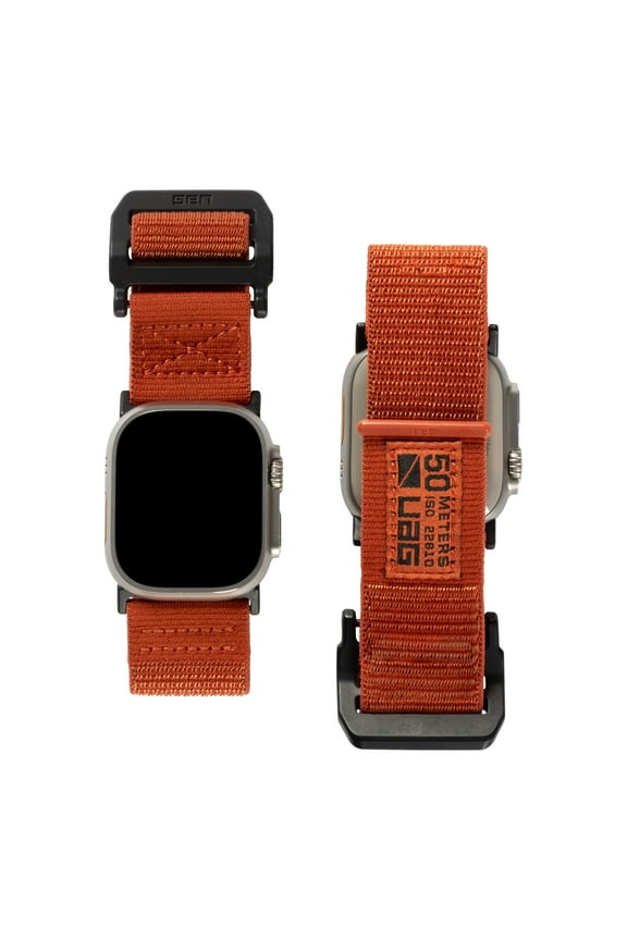 UAG Apple Watch Band 49/46/45/44mm iWatch Series Ultra 3/Ultra 2/Ultra/4-11/SE3/SE2/SE Active Sport High Strength Adjustable Replacement Strap, Rust