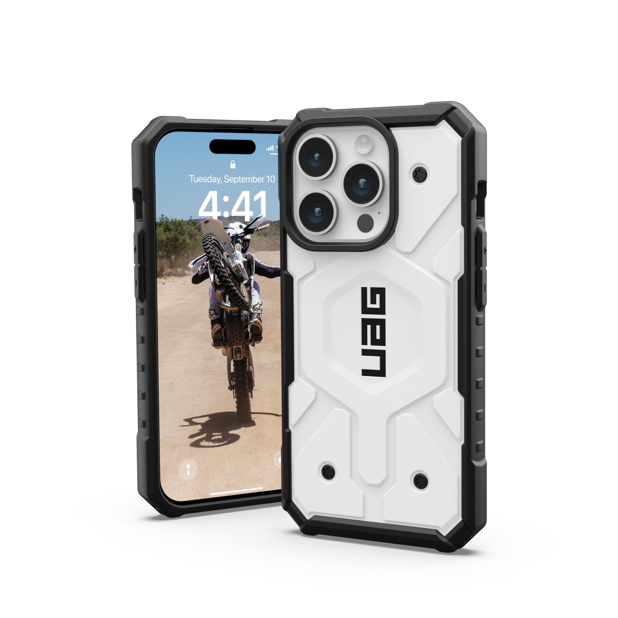 URBAN ARMOR GEAR UAG Case Compatible with iPhone 15 Pro Max Case 6.7 Plyo  Black/Black Built-in Magnet Compatible with MagSafe Charging Rugged