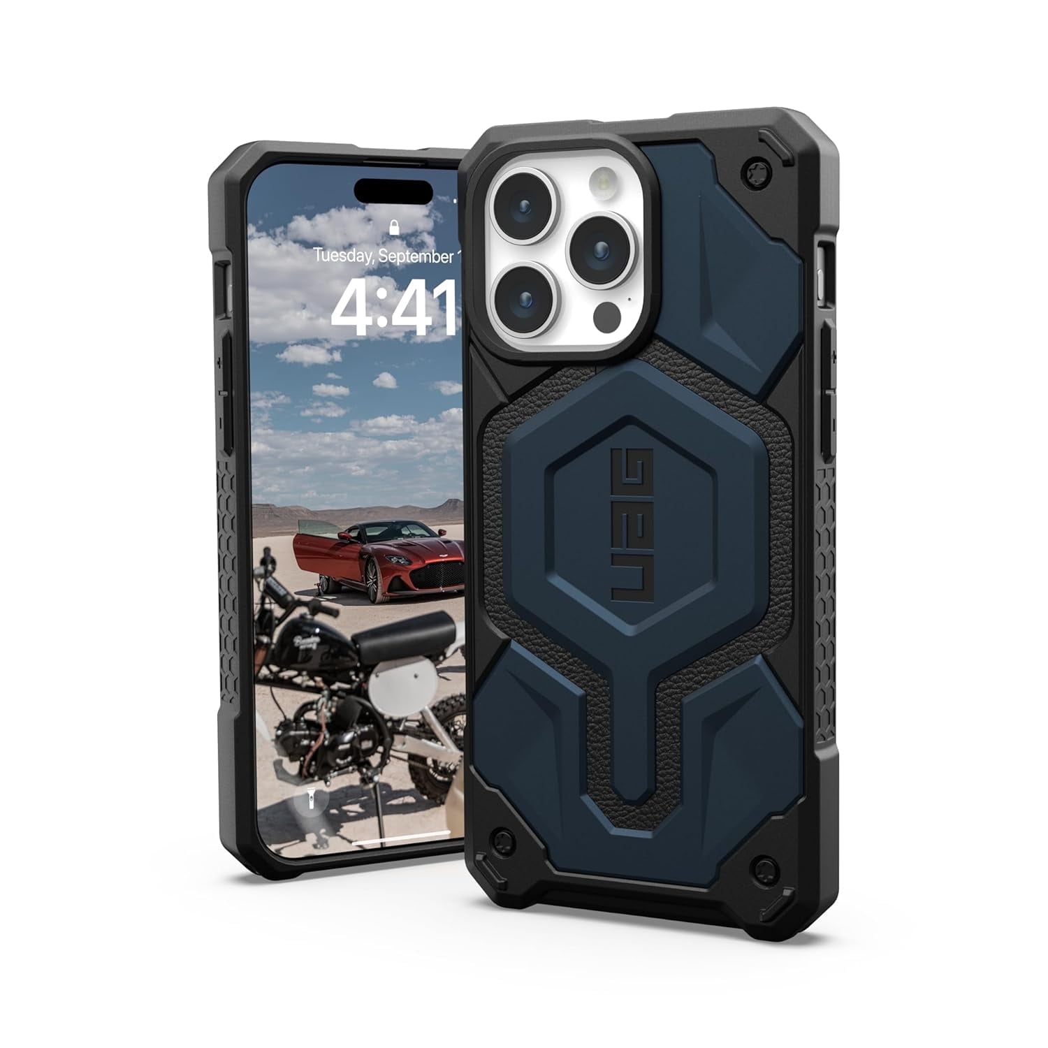 UAG Case Compatible with iPhone 15 Pro Max Case 6.7" Monarch Pro Mallard Built-in Magnet Compatible with MagSafe Charging Premium Rugged Military Grade Dropproof Protective Cover by URBAN ARMOR GEAR