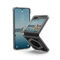 UAG Case for Samsung Galaxy Z Flip 5 2023 Plyo Pro Ice/Silver, Premium Rugged Anti-Yellowing Transparent Clear Compatible with Magnetic Charging Heavy Duty Slim Protective Cover by URBAN ARMOR GEAR