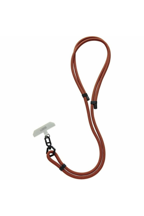 Civilian Slim Crossbody Lanyard, Rust/Black