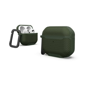UAG AirPods Case (3rd Generation 2021) Metropolis Ballistic ARMR Olive Drab - Rugged Protective Case Cover Compatible with MagSafe Charging with Keychain Carabiner