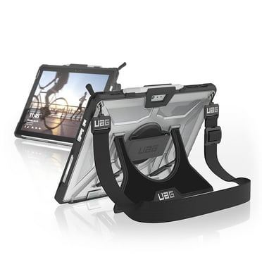 UAG Designed for Microsoft Surface Pro 7 Plus, Pro 7, Pro 6, Pro 5th Gen (2017) (LTE), Pro 4 w/ Hand Strap & Shoulder Strap Plasma Feather-Light Rugged Ice Military Drop Tested Case