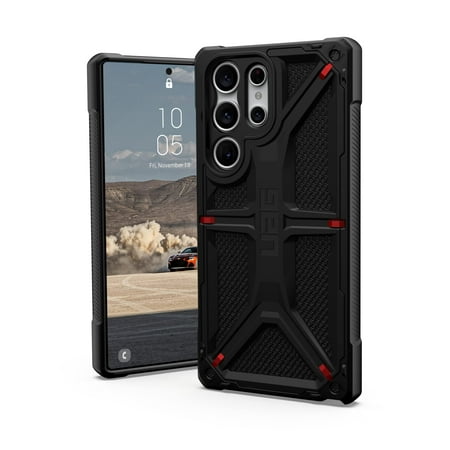 UAG Designed for Samsung Galaxy S23 Ultra Case 6.8" Monarch Kevlar Black - Premium Rugged Heavy Duty Shockproof Impact Resistant Protective Cover by URBAN ARMOR GEAR
