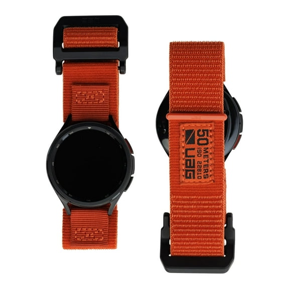 UAG Samsung Galaxy Watch Band Fits 20mm Lug Galaxy Watch 7/6 40/44mm, Watch 6 Classic 43/47mm Quick Release Nylon Replacement Sport Strap, Active Rust