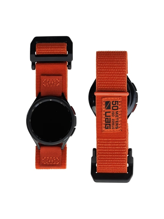 UAG Samsung Galaxy Watch Band Fits 20mm Lug Galaxy Watch 7/6 40/44mm, Watch 6 Classic 43/47mm Quick Release Nylon Replacement Sport Strap, Active Rust