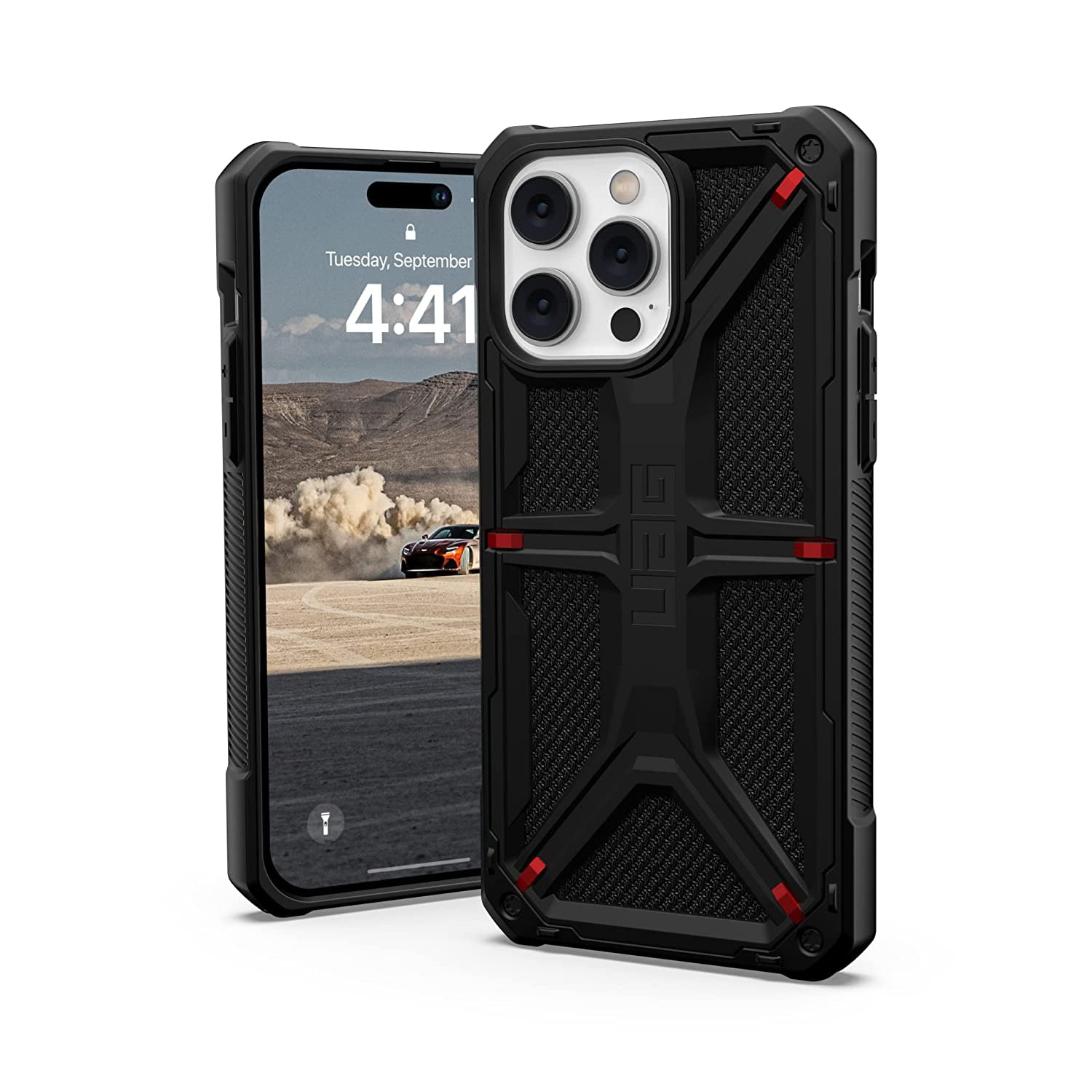 UAG Case Compatible with iPhone 15 Pro Max Case 6.7 Plyo Ash/White  Built-in Magnet Compatible with MagSafe Charging Rugged Anti-Yellowing  Transparent Clear Protective Cover by URBAN ARMOR GEAR 