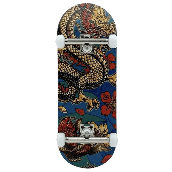 UAG Fingerboard Complete - Hanging Scroll Graphic, 32mm Pro Fingerboard Setup with Deck, Trucks & Wheels for Smooth Performance