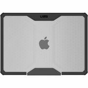 UAG MacBook Air 13 Case M5 2026 M4 2025 M3 2024 M2 2022 - Translucent Rugged Lightweight Slim Tactile Grip Laptop Protective Cover, Plyo Ice/Black