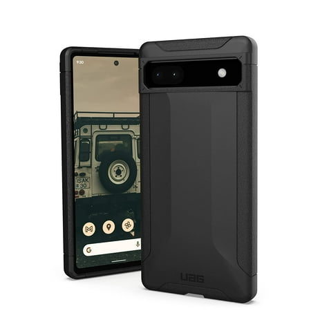 UAG Made for Google Pixel 6a Case Black Scout Rugged Sleek Shockproof Lightweight Military Drop Tested Protective Cover, [6.1 inch Screen]