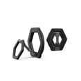 thumbnail image 1 of UAG Magnetic Phone Ring Stand Compatible with MagSafe Magnet, Removable Metal Finger Ring Grip & 360 Rotation Adjustable Kickstand for iPhone 17/16/15, Galaxy S26/S25/S24, Black/Silver, 1 of 9