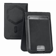 UAG Slim Wallet PU Vegan Leather Black 5 Cards Holder with Kickstand, Metropolis Magnetic Wallet Compatible with MagSafe for iPhone, Galaxy