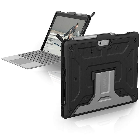 UAG Microsoft Surface Go 4/ Surface Go 3 / Surface Go 2 / Surface Go Case 10.5" Metropolis Rugged Aluminum Kickstand Military Drop Tested Protective Cover Black