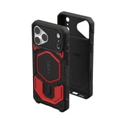UAG Monarch Pro Case for iPhone 18 Pro Max/iPhone 17 Pro Max, Crimson, Camera Control Cover Button, MagSafe Compatible, Carbon Fiber Inlay, Impact Absorption, Traction Grip, Drop Protection