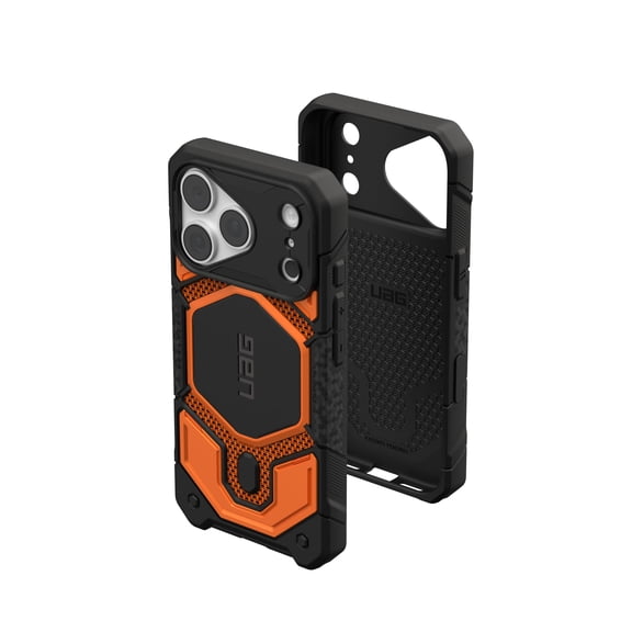 UAG Monarch Pro Case for iPhone 18 Pro/iPhone 17 Pro, Burnt Orange, Camera Control Cover Button, MagSafe Compatible, Kevlar Material, Featherlight, Traction Grip, Military Grade Drop Tested