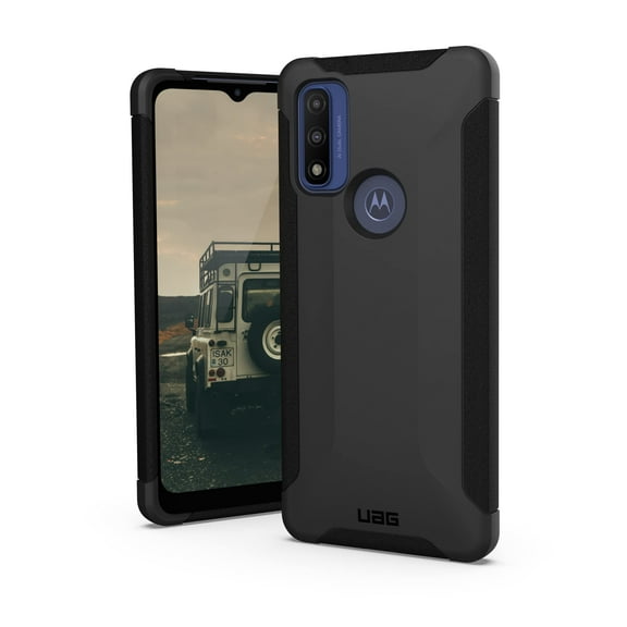 UAG Motorola Moto G Pure 2021 Case (USA & CA Models Only) 6.5" Scout Rugged Sleek Shockproof Lightweight Antimicrobial Military Drop Tested Protective Cover, Black