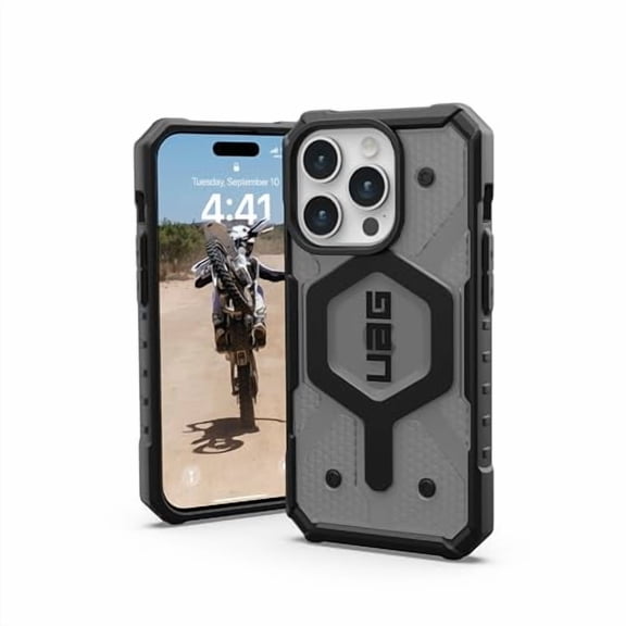 UAG Pathfinder Case for MagSafe for iPhone 15 Pro - Ash / Black