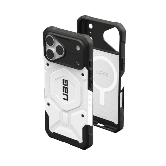 UAG Pathfinder Case for iPhone 18 Pro Max/iPhone 17 Pro Max, White, MagSafe Compatible, Rugged Durability, Impact Protection, Shock Absorption, Traction Grip, Military Grade Drop Protection