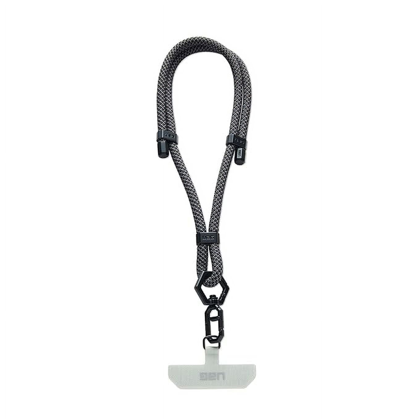 UAG Phone Lanyard Wrist Strap 7mm Adjustable Paracord Wrist Lanyard for iPhone Cases Civilian Graphite/Black