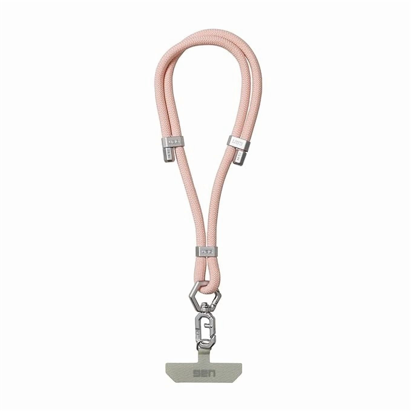UAG Phone Lanyard Wrist Strap 7mm Adjustable Paracord Wrist Tethers Lanyard for iPhone Cases Civilian Rose Quartz