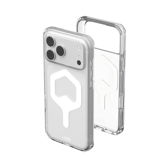 UAG Plyo Case for iPhone 18 Pro Max/iPhone 17 Pro Max, Ice/White, Camera Control Cover Button, MagSafe Compatible, Anti-Yellowing, Translucent Clear, Air-Soft Corners, 16ft Drop Protection