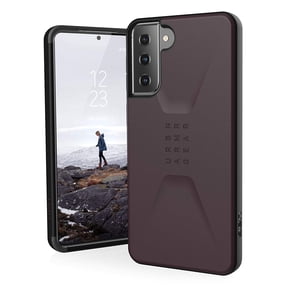 UAG Samsung Galaxy S21 Plus 5G Case [6.7-inch screen] Sleek Ultra-Thin Shock-Absorbent Civilian Protective Cover, Eggplant