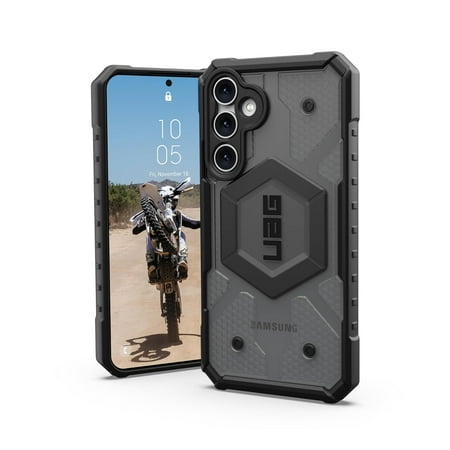 UAG Samsung Galaxy S23 FE Case Pathfinder Clear Ash, Translucent Rugged Military Drop-proof Impact Resistant Non-Slip Protective Cover by URBAN ARMOR GEAR