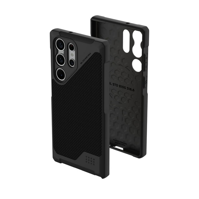 UAG Samsung Galaxy S23 Ultra Case 6.8" Metropolis LT Pro Kevlar Black - Premium Rugged Heavy Duty Shockproof Protective Cover Compatible with Magnetic Charging