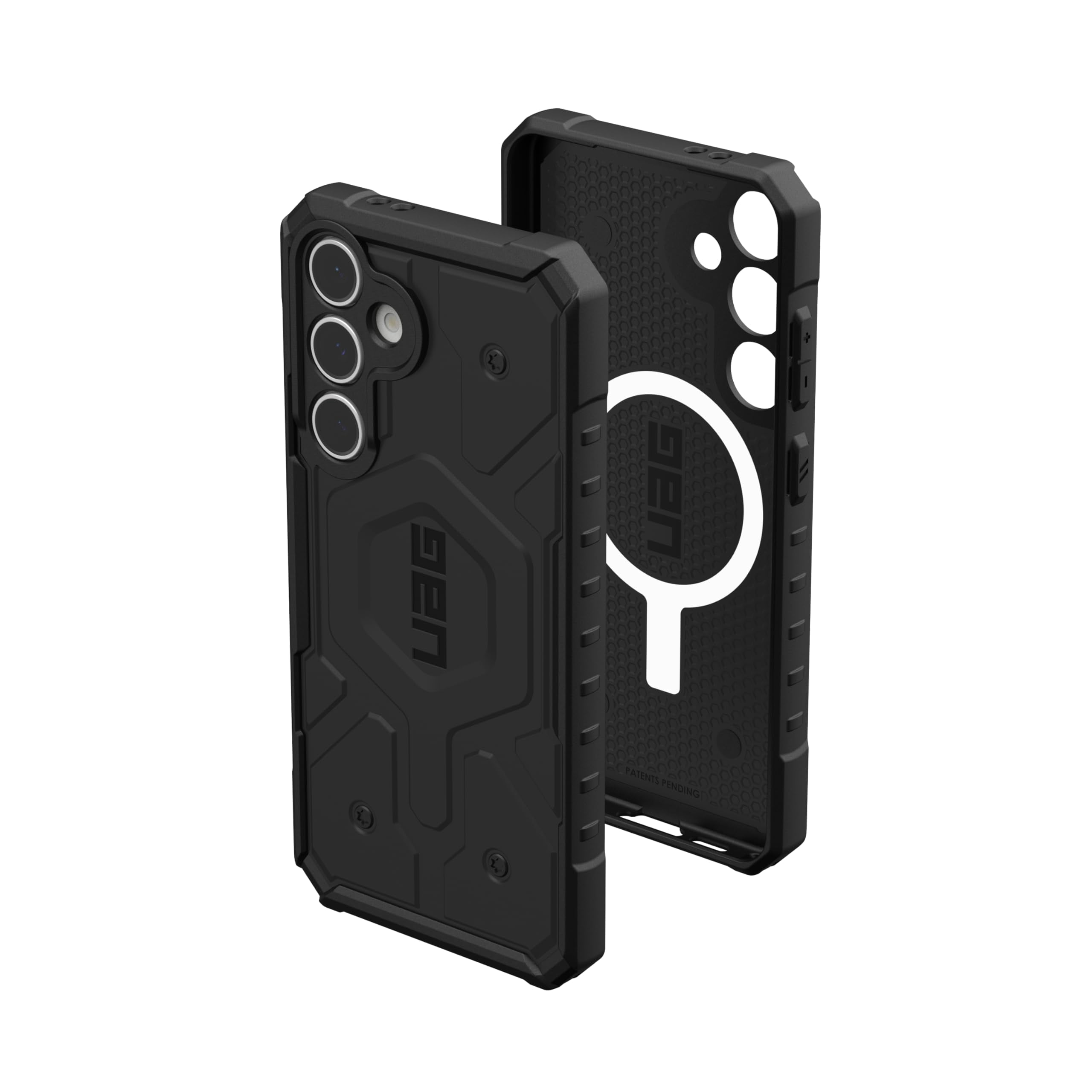 UAG Samsung Galaxy S24 FE Case Pathfinder, Magnetic Charging Compatible Rugged Military Grade Dropproof Impact Resistant Protective Cover, Black