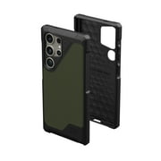 UAG Samsung Galaxy S24 Ultra Case 6.8" Metropolis LT Kevlar Olive, Magnetic Charging Rugged Military Drop-Proof Impact Resistant Non-Slip Protective Cover