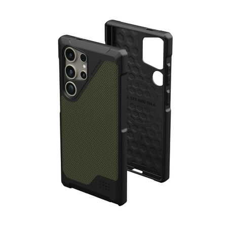 UAG Samsung Galaxy S24 Ultra Case 6.8" Metropolis LT Kevlar Olive, Magnetic Charging Rugged Military Drop-Proof Impact Resistant Non-Slip Protective Cover