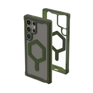 UAG Samsung Galaxy S24 Ultra Case 6.8" Plyo Pro Ice/Olive, Magnetic Charging Anti-Yellowing Rugged Impact Resistant Non-Slip Transparent Protective Cover