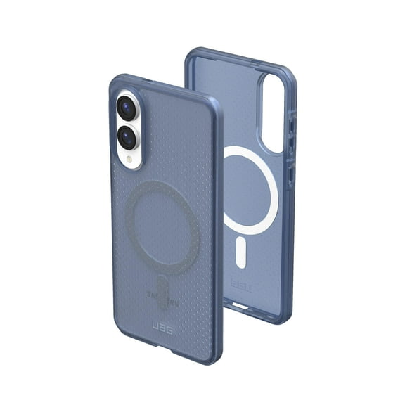 UAG Samsung Galaxy S25 Edge Case Dot, Compatible with Magnetic Charging Slim Transparent Rugged Military Drop Tested Protective Cover, Cloud Blue