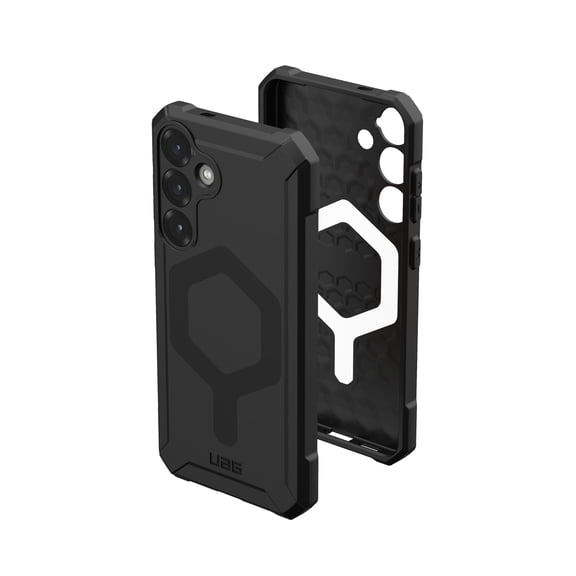UAG Samsung Galaxy S25 Plus Case 6.7" Essential Armor - Compatible with Magnetic Charging Rugged Military Drop Tested Anti-Slip Protective Cover, Black