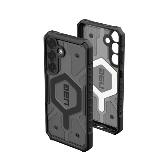 UAG Samsung Galaxy S25 Plus Case 6.7" Pathfinder Clear - Compatible with Magnetic Charging Rugged Military Drop Tested Protective Cover, Ash