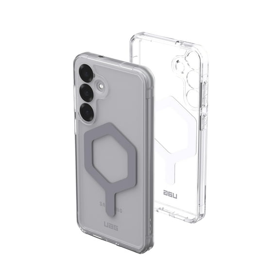 UAG Samsung Galaxy S25 Plus Case 6.7" Plyo Pro - Compatible with Magnetic Charging Transparent Rugged Military Drop Tested Protective Cover, Ice/Silver