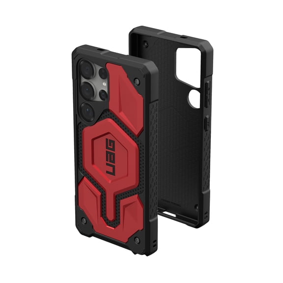 UAG Samsung Galaxy S25 Ultra Case 6.8" Monarch Pro - Compatible with Magnetic Charging Premium Rugged Military Drop Tested Protective Cover, Crimson