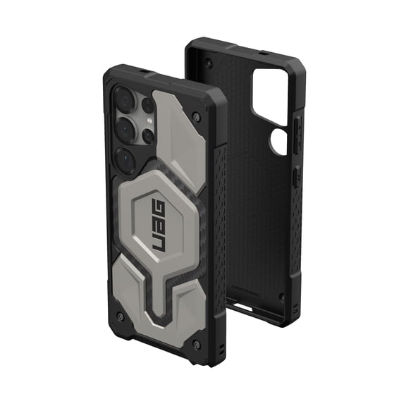 UAG Samsung Galaxy S25 Ultra Case 6.8" Monarch Pro - Compatible with Magnetic Charging Rugged Military Drop Tested Protective Cover, Titanium